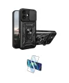 ieg™ iPhone 17 Kılıf Ahenk Klasik - Siyah 3D Antistatik Cam Ekran Koruyucu