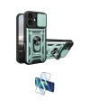 ieg™ iPhone 17 Kılıf Ahenk Klasik - Siyah 3D Antistatik Cam Ekran Koruyucu