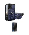 ieg™ iPhone 17 Kılıf Ahenk Klasik - Siyah 3D Antistatik Hayalet Cam Ekran Koruyucu