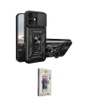 ieg™ iPhone 17 Kılıf Ahenk Klasik - Siyah Bilvis 3D Cam Ekran Koruyucu