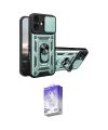 ieg™ iPhone 17 Kılıf Ahenk Klasik - Siyah Bilvis 5in1 3D Magic Cam Ekran Koruyucu