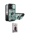 ieg™ iPhone 17 Kılıf Ahenk Klasik - Siyah Bilvis Hayalet Cam Ekran Koruyucu
