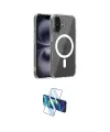 ieg™ iPhone 17 Kılıf Ahenk Minimal Serisi - Siyah 3D Antistatik Cam Ekran Koruyucu