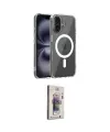 ieg™ iPhone 17 Kılıf Ahenk Minimal Serisi - Siyah Bilvis 3D Cam Ekran Koruyucu