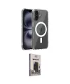 ieg™ iPhone 17 Kılıf Ahenk Minimal Serisi - Siyah Bilvis Hayalet Cam Ekran Koruyucu