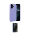 ieg™ iPhone 17 Kılıf Ahenk Serisi - Siyah 3D Antistatik Hayalet Cam Ekran Koruyucu