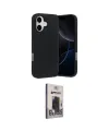 ieg™ iPhone 17 Kılıf Ahenk Serisi - Siyah Bilvis Hayalet Cam Ekran Koruyucu