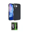 ieg™ iPhone 17 Kılıf Doruk Serisi - Şeffaf 360 Full Body Arka Koruyucu