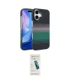 ieg™ iPhone 17 Kılıf Doruk Serisi - Şeffaf Pasifik Cam Ekran Koruyucu
