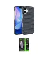 ieg™ iPhone 17 Kılıf Doruk Serisi - Siyah 360 Mat Full Body Arka Koruyucu