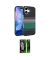ieg™ iPhone 17 Kılıf Doruk Serisi - Siyah 360 Mat Full Body Arka Koruyucu