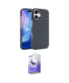 ieg™ iPhone 17 Kılıf Doruk Serisi - Siyah Bilvis 5in1 5D Magic Hayalet Cam Ekran Koruyucu