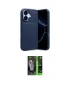 ieg™ iPhone 17 Kılıf Eksen Form Prime - Siyah 360 Mat Full Body Arka Koruyucu