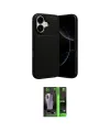 ieg™ iPhone 17 Kılıf Eksen Form Prime - Siyah 360 Mat Full Body Arka Koruyucu
