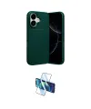 ieg™ iPhone 17 Kılıf Eksen Form Prime - Siyah 3D Antistatik Cam Ekran Koruyucu