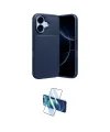 ieg™ iPhone 17 Kılıf Eksen Form Prime - Siyah 3D Antistatik Cam Ekran Koruyucu