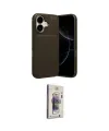 ieg™ iPhone 17 Kılıf Eksen Form Prime - Siyah Bilvis 3D Cam Ekran Koruyucu