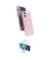 ieg™ iPhone 17 Kılıf İz Işık Koleksiyonu - Siyah 3D Antistatik Cam Ekran Koruyucu