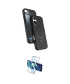 ieg™ iPhone 17 Kılıf İz Işık Koleksiyonu - Siyah 3D Antistatik Cam Ekran Koruyucu