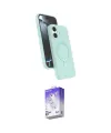 ieg™ iPhone 17 Kılıf İz Işık Koleksiyonu - Siyah Bilvis 5in1 3D Magic Cam Ekran Koruyucu