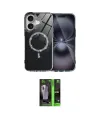 ieg™ iPhone 17 Kılıf Kıvılcım Form Prime - Siyah 360 Mat Full Body Arka Koruyucu