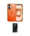 ieg™ iPhone 17 Kılıf Kıvılcım Form Prime - Siyah 3D Antistatik Hayalet Cam Ekran Koruyucu