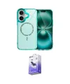ieg™ iPhone 17 Kılıf Kıvılcım Form Prime - Siyah Bilvis 5in1 5D Magic Hayalet Cam Ekran Koruyucu