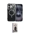 ieg™ iPhone 17 Kılıf Kıvılcım Form Prime - Siyah Bilvis Hayalet Cam Ekran Koruyucu