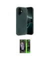 ieg™ iPhone 17 Kılıf Kozmos Yansıma Özel Seri - Siyah 360 Mat Full Body Arka Koruyucu