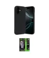 ieg™ iPhone 17 Kılıf Kozmos Yansıma Özel Seri - Siyah 360 Mat Full Body Arka Koruyucu