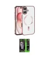 ieg™ iPhone 17 Kılıf Nova Işık Özel Seri - Siyah 360 Mat Full Body Arka Koruyucu