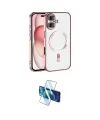 ieg™ iPhone 17 Kılıf Nova Işık Özel Seri - Siyah 3D Antistatik Seramik Nano Ekran Koruyucu