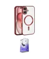 ieg™ iPhone 17 Kılıf Nova Işık Özel Seri - Siyah Bilvis 5in1 5D Magic Hayalet Cam Ekran Koruyucu