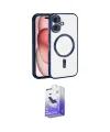 ieg™ iPhone 17 Kılıf Nova Işık Özel Seri - Siyah Bilvis 5in1 5D Magic Hayalet Cam Ekran Koruyucu