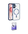 ieg™ iPhone 17 Kılıf Nova Işık Özel Seri - Siyah Bilvis 5in1 5D Magic Hayalet Cam Ekran Koruyucu