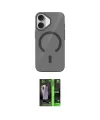 ieg™ iPhone 17 Kılıf Pusula Form Özel Seri - Siyah 360 Mat Full Body Arka Koruyucu