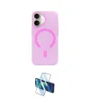 ieg™ iPhone 17 Kılıf Pusula Form Özel Seri - Siyah 3D Antistatik Cam Ekran Koruyucu