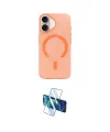 ieg™ iPhone 17 Kılıf Pusula Form Özel Seri - Siyah 3D Antistatik Cam Ekran Koruyucu