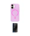ieg™ iPhone 17 Kılıf Pusula Form Özel Seri - Siyah 3D Antistatik Hayalet Cam Ekran Koruyucu