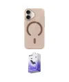 ieg™ iPhone 17 Kılıf Pusula Form Özel Seri - Siyah Bilvis 5in1 5D Magic Hayalet Cam Ekran Koruyucu