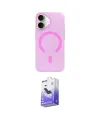 ieg™ iPhone 17 Kılıf Pusula Form Özel Seri - Siyah Bilvis 5in1 5D Magic Hayalet Cam Ekran Koruyucu