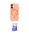 ieg™ iPhone 17 Kılıf Pusula Form Özel Seri - Siyah Bilvis 5in1 5D Magic Hayalet Cam Ekran Koruyucu