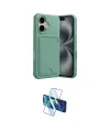 ieg™ iPhone 17 Kılıf Vadi Çizgi Prime - Siyah 3D Antistatik Cam Ekran Koruyucu