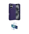 ieg™ iPhone 17 Kılıf Vadi Çizgi Prime - Siyah 3D Antistatik Cam Ekran Koruyucu