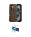 ieg™ iPhone 17 Kılıf Vadi Çizgi Prime - Siyah 3D Antistatik Cam Ekran Koruyucu