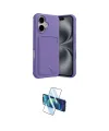 ieg™ iPhone 17 Kılıf Vadi Çizgi Prime - Siyah 3D Antistatik Cam Ekran Koruyucu