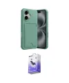 ieg™ iPhone 17 Kılıf Vadi Çizgi Prime - Siyah Bilvis 5in1 5D Magic Hayalet Cam Ekran Koruyucu