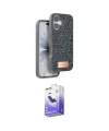 ieg™ iPhone 17 Kılıf Vadi Klasik Serisi - Siyah Bilvis 5in1 5D Magic Hayalet Cam Ekran Koruyucu