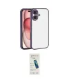 ieg™ iPhone 17 Kılıf Vadi Minimal - Şeffaf Pasifik Cam Ekran Koruyucu