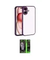 ieg™ iPhone 17 Kılıf Vadi Minimal - Siyah 360 Mat Full Body Arka Koruyucu